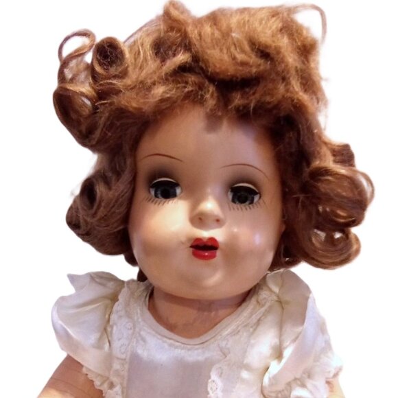 1930s Vintage Composition Doll in Wedding Dress, 16 Inch - Picture 1 of 7